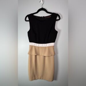 Vintage The Limited Black and Cream Midi Dress